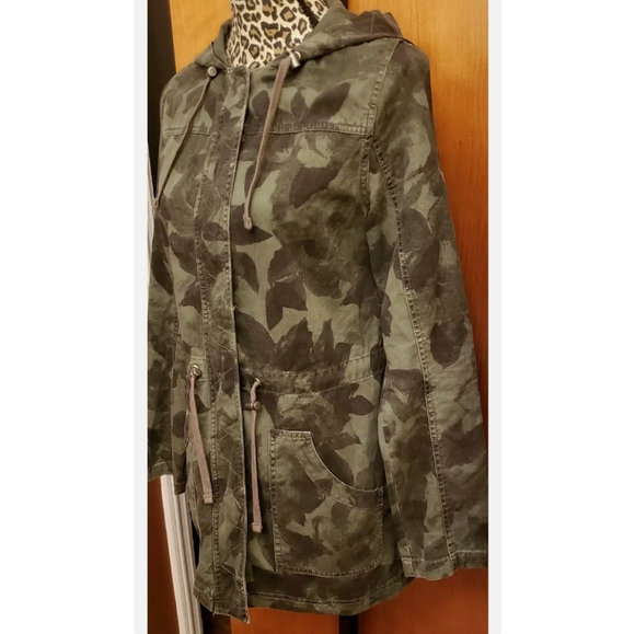 Mossimo Camo Hooded Anorak Jacket M - Picture 3 of 8